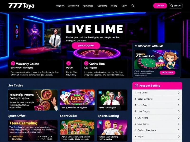 Welcome to 777taya, your ultimate online gambling destination. Explore a vast library of casino games, live poker, sports betting, and exclusive bonuses. Join now at 777taya.com and experience secure, high-quality gaming.